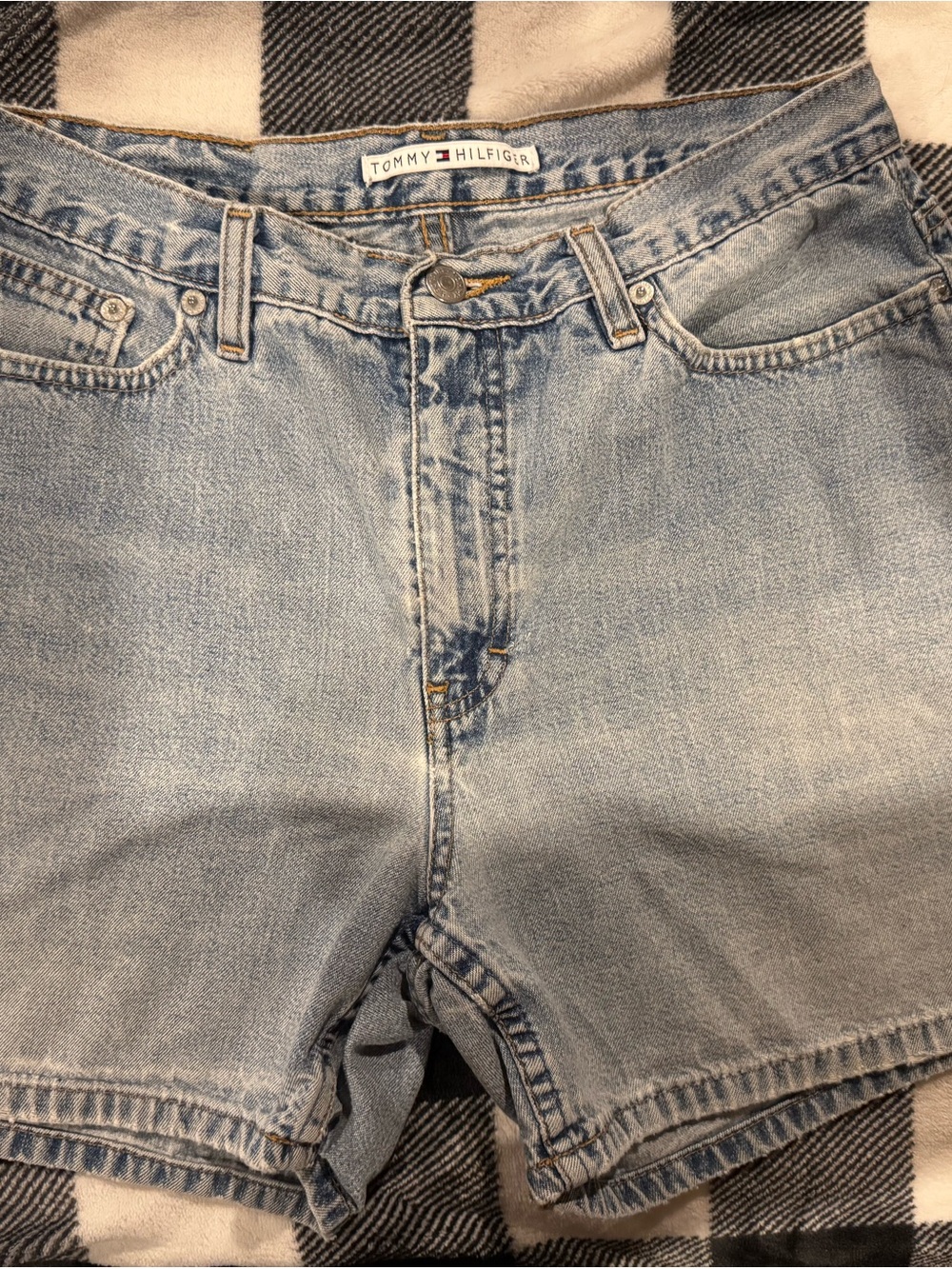 Tommy Hilfiger Stonewashed Vintage High-wasted “Mom” Women’s Denim Shorts